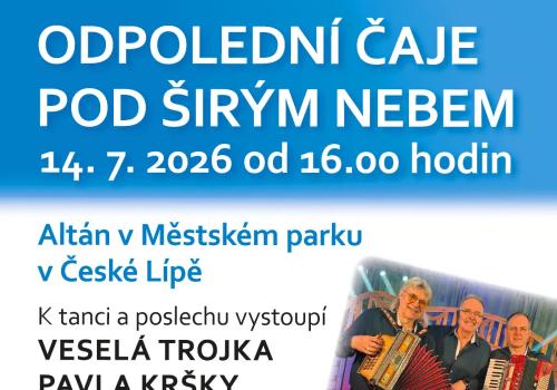 ODPOLEDNÍ ČAJE POD ŠIRÝM NEBEM